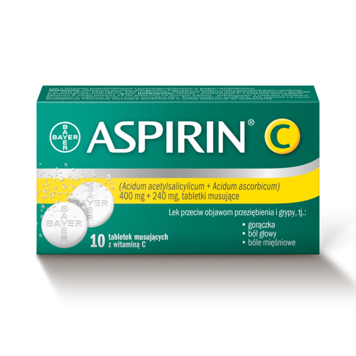 Aspirin C skład, działanie, dawkowanie Bayer